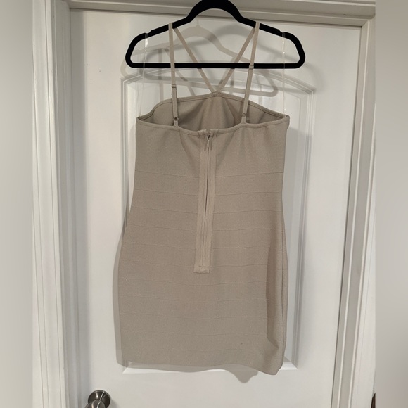 Fashion Nova Strapless Glitter Dress - Picture 5 of 7